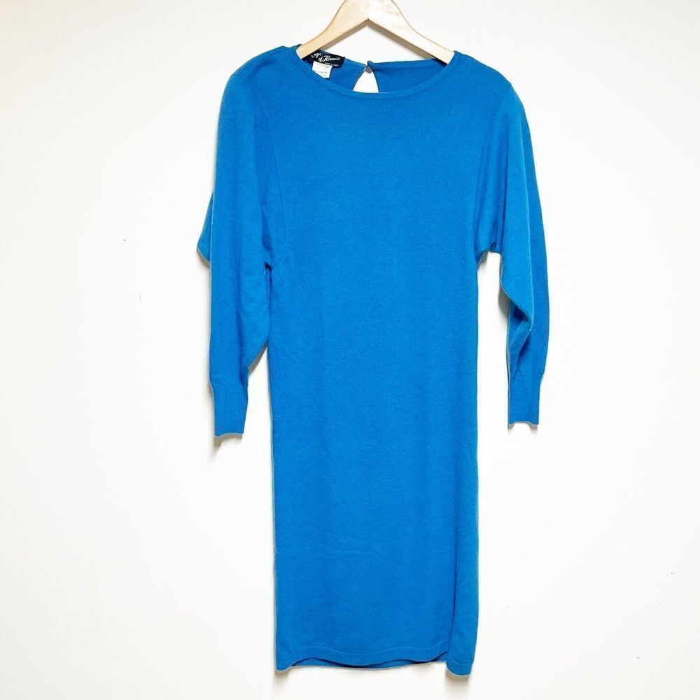 Vintage Euiza of Florence Italy Luxurious 2 Ply Cashmere Sweater Dress Sz S